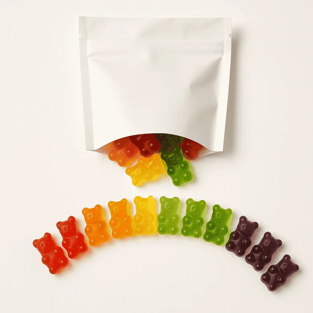 Gummy Bears arranged