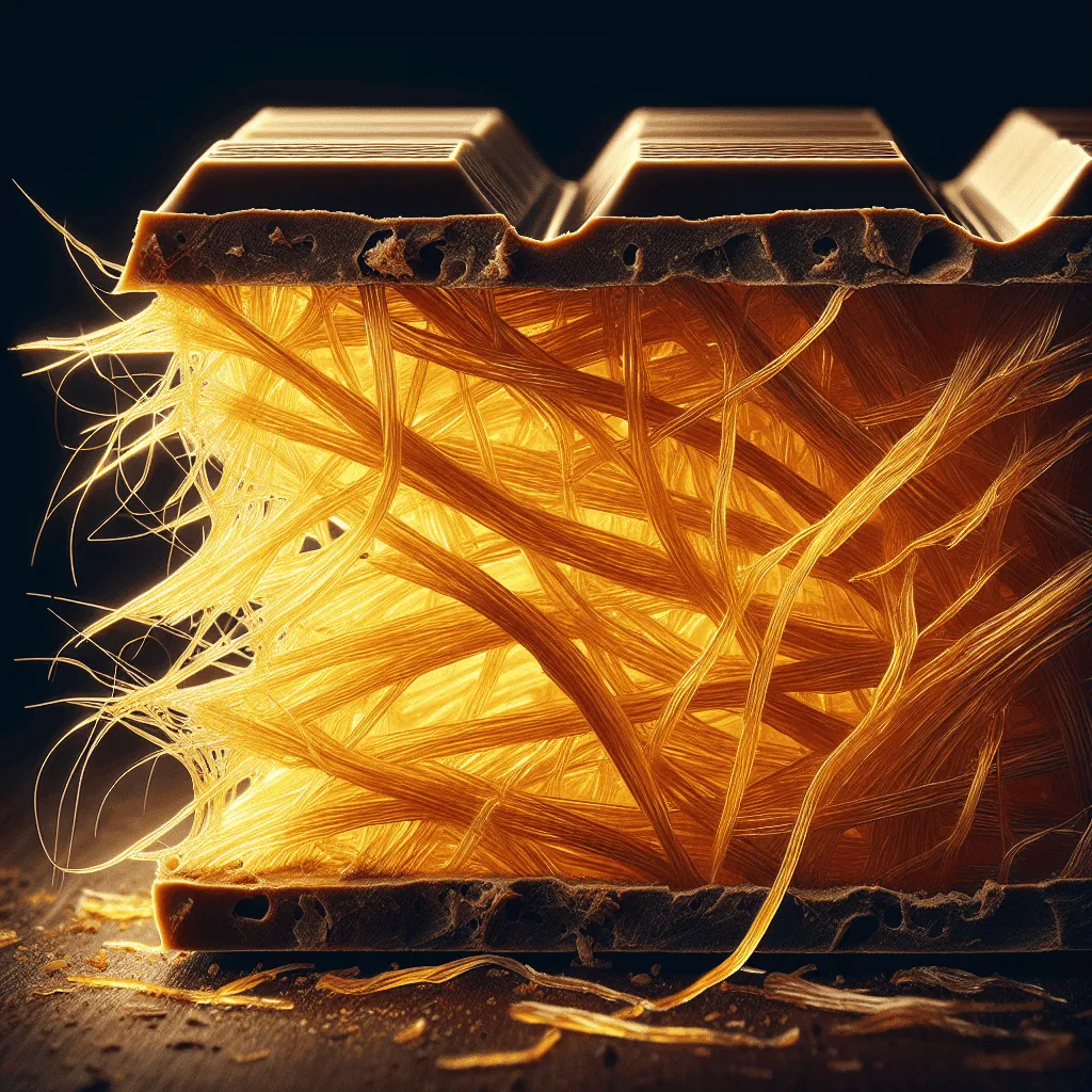 Golden kadayif pastry shreds close-up