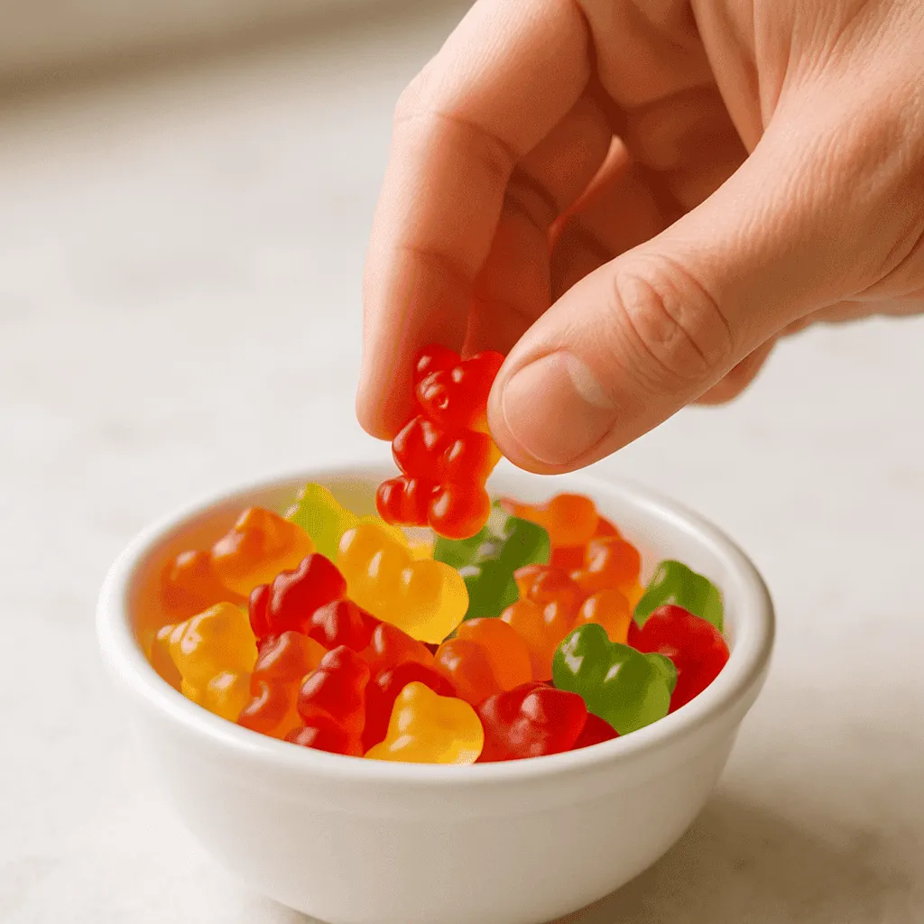 Gummy Bears - Being eaten