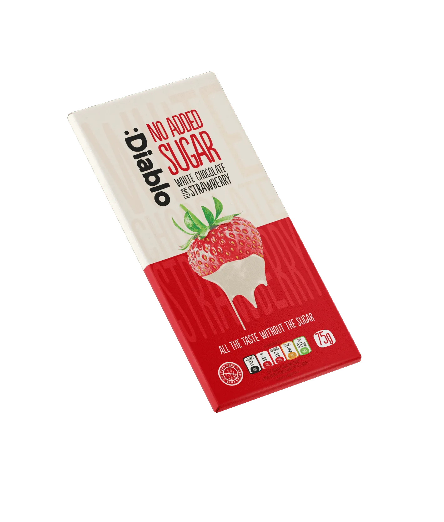 White Chocolate with Strawberry 75g