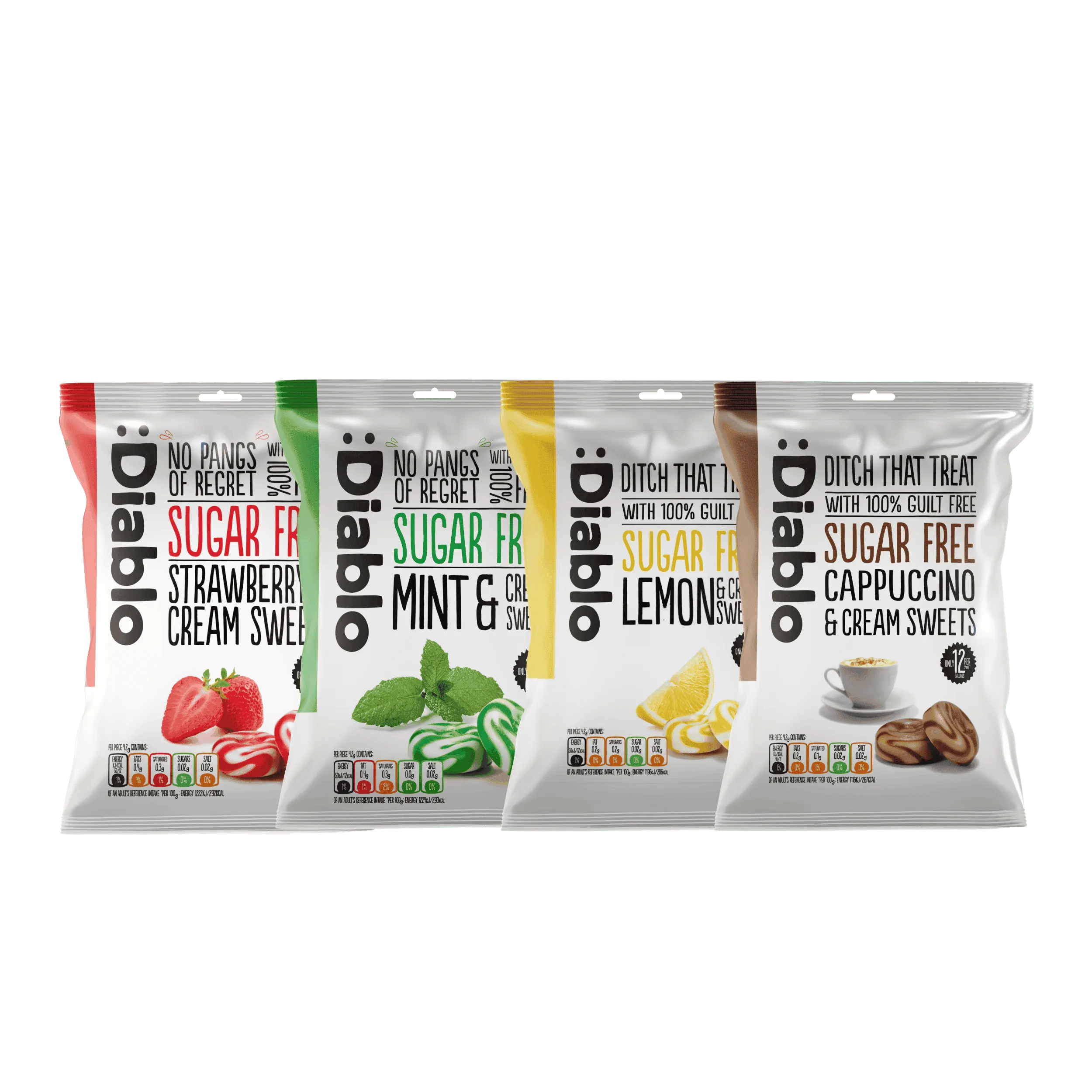 Diablo Sugar Free Retro Variety Pack of 4